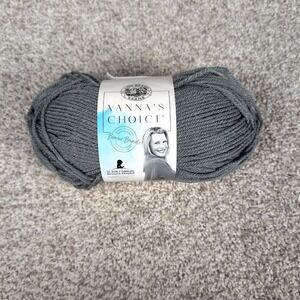 Lion Brand Vanna's Choice Yarn Silver Grey 100% Acrylic Medium Weight 4